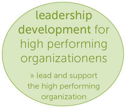 leadership development for high performing organizationens: 
lead and support the high performing organization