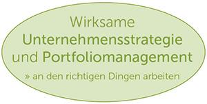 Wirksame Unternehmensstrategie und Portfoliomanagement: 
an den richtigen Dingen arbeiten